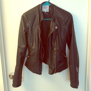 Zara leather moto jacket